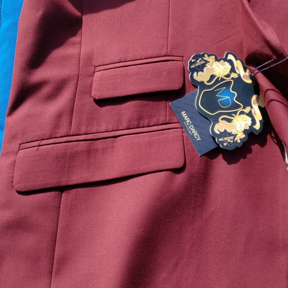 Marc Darcy Suit jacket 40R Burgundy - Picture 3 of 6